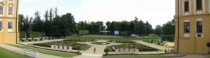Jaromice panorama zahrady